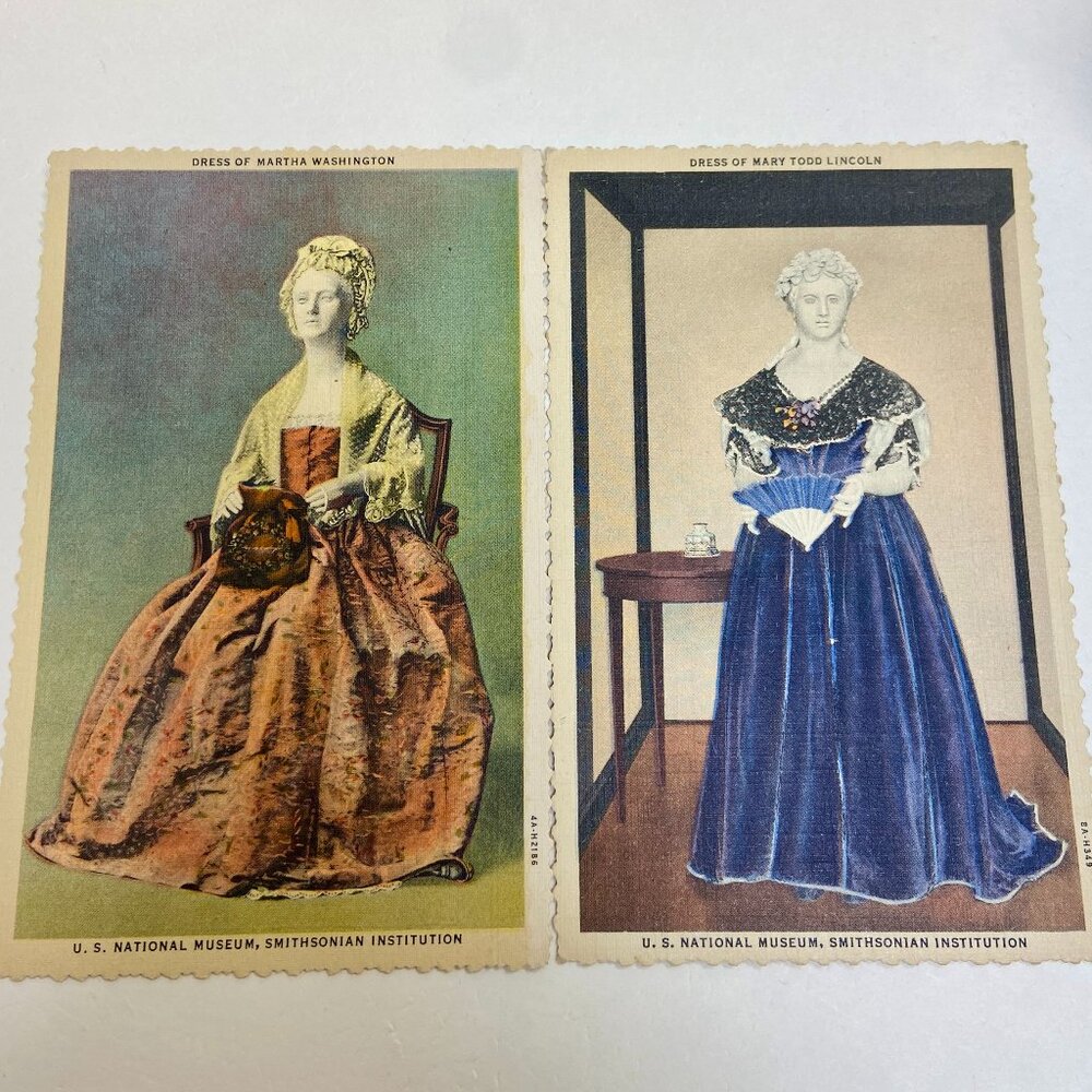 Genuine Vintage 1930s First Lady Dress Postcard